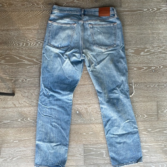 Abercrombie & Fitch Ripped Straight Jeans 33x32 - Picture 5 of 6